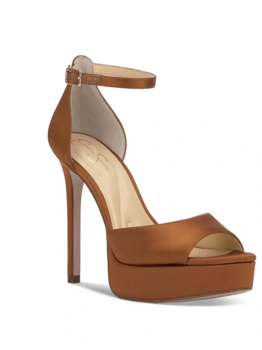 NEW Jessica Simpson Women's Sohilea Platform Dress Sandals in Copper Brown 9.5
